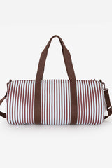 Striped Canvas Gym Bag