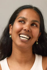 Significant Enamel Hoops in Sage