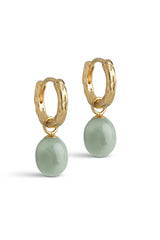 Significant Enamel Hoops in Sage