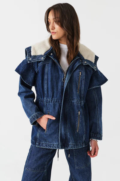 Finn Jacket in Phoenix Two Tone Indigo