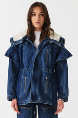 Finn Jacket in Phoenix Two Tone Indigo