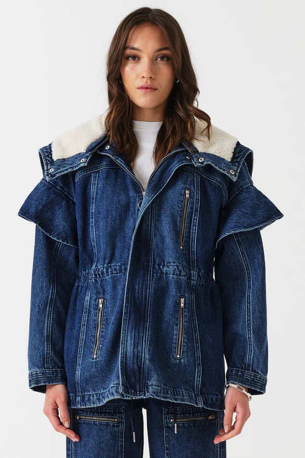 Finn Jacket in Phoenix Two Tone Indigo
