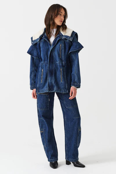 Finn Jacket in Phoenix Two Tone Indigo