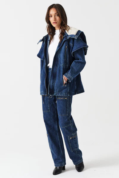 Finn Jacket in Phoenix Two Tone Indigo