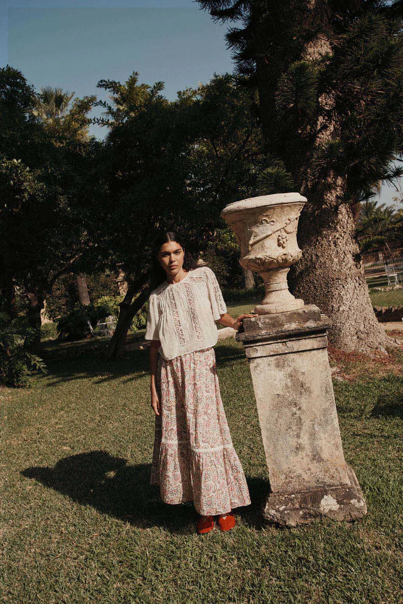 Floral maxi skirt 