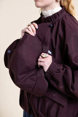 Garance Waterproof Jacket in Blackcurrant