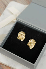 Cooper Gold Leaf Earring