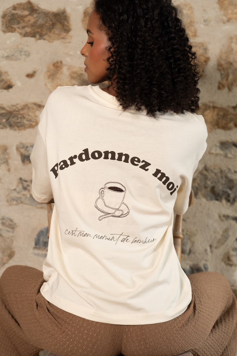 Pardonnez Moi Slogan Tee