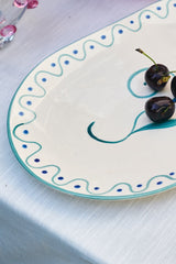 Indigo Flora Serving Platter