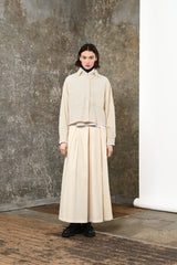 Corduroy Jacket in Off White