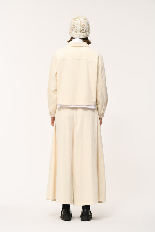 Corduroy Jacket in Off White