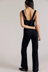 Suns Out Bootcut Jumpsuit in Black