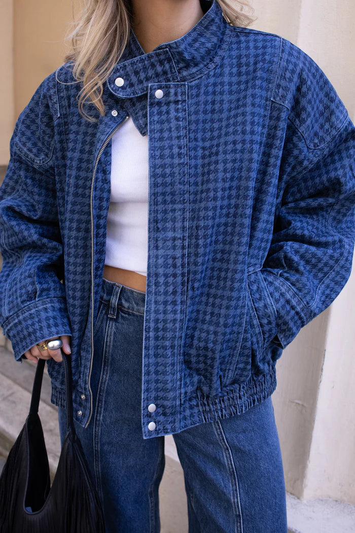 Juno Jacket in Houndstooth