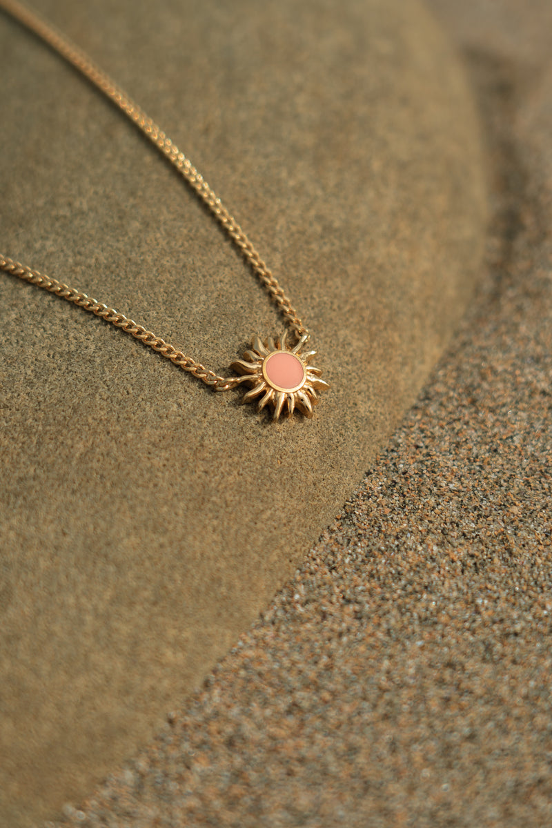 Sunshine Necklace in Pink Dusk
