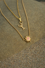 Sunshine Necklace in Pink Dusk