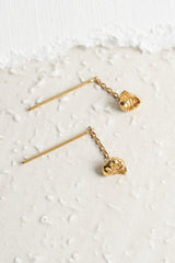 Tidal Drop Earrings in Gold