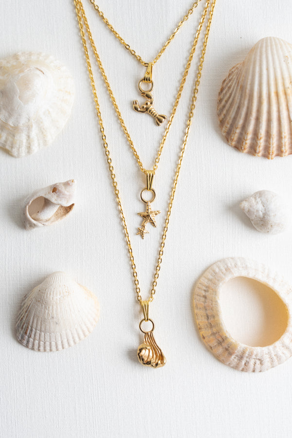Adrift Pendants in Gold