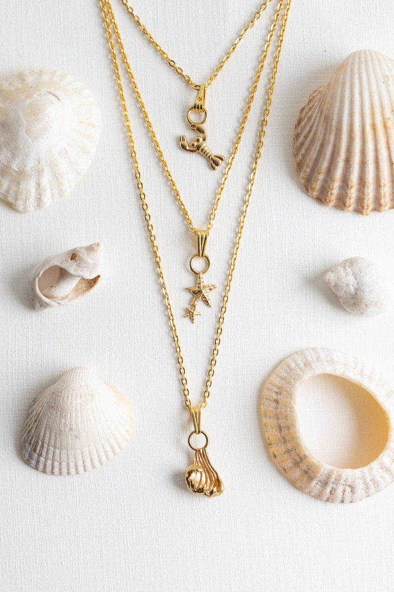 Adrift Pendants in Gold