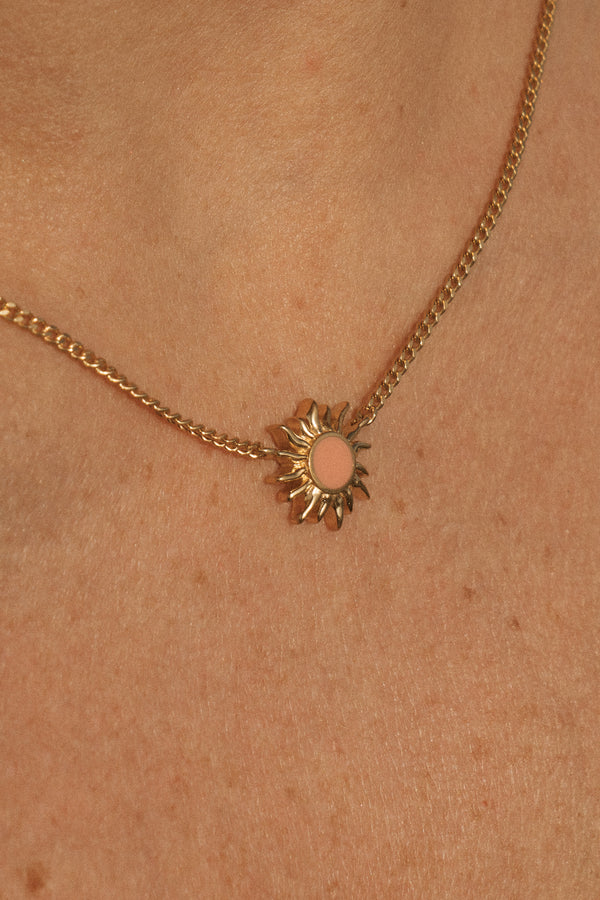 Sunshine Necklace in Pink Dusk