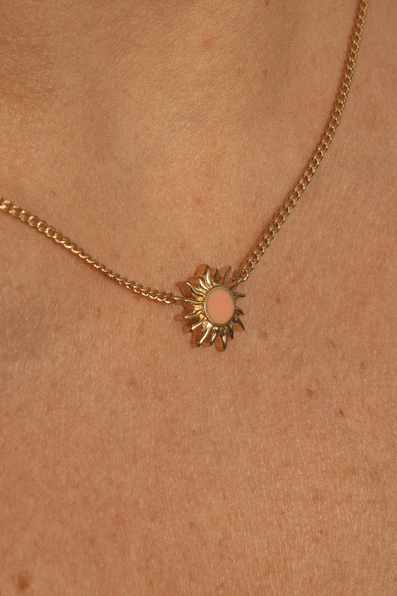Sunshine Necklace in Pink Dusk