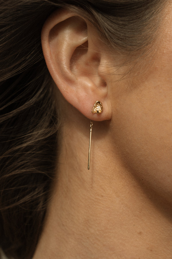 Tidal Drop Earrings in Gold