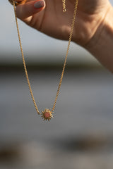 Sunshine Necklace in Pink Dusk