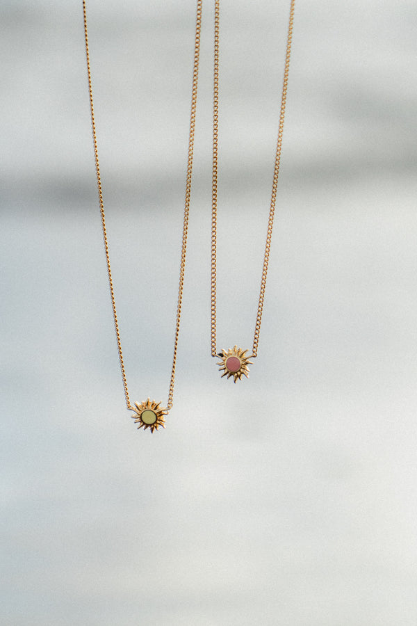 Sunshine Necklace in Pink Dusk