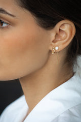 Pearl Drop Earring Gold