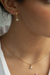 Prism Hoop Earring Gold