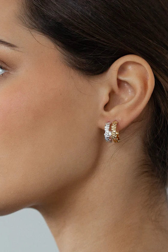 Burren Hoop Earrings Gold