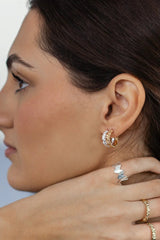 Burren Hoop Earrings Gold