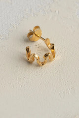 Twirl Hoop Earring Gold