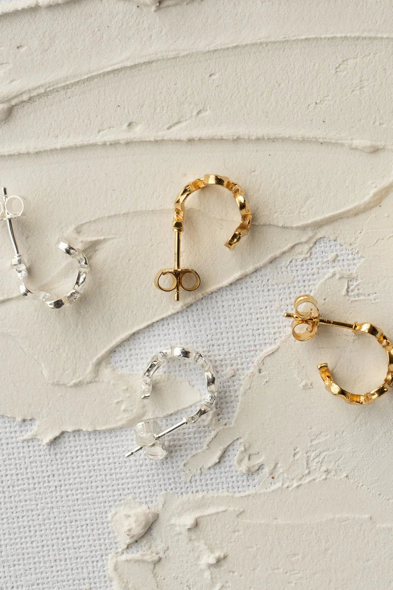 Twirl Hoop Earring Silver