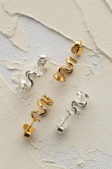Twirl Hoop Earring Gold