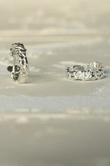 Burren Hoop Earrings Silver