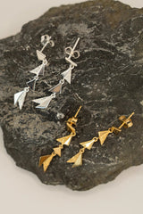 Shard Drop Earring Silver