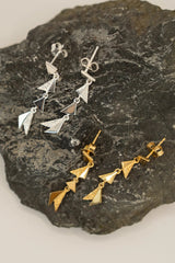 Shard Drop Earring Gold