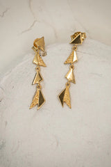 Shard Drop Earring Gold