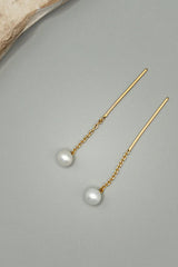 Pearl Drop Earring Gold