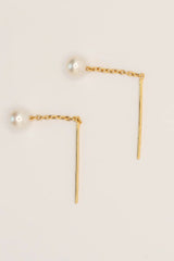 Pearl Drop Earring Gold