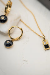 Mini Celt Hoop in Black