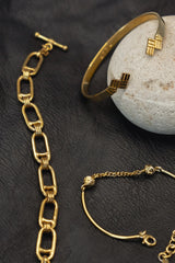 Arc Loop Bracelet  Gold