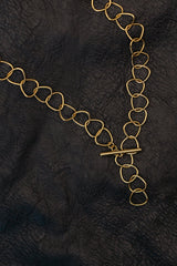 Triangle Link Chain in Gold