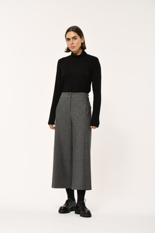 Sculpted Jersey Trouser in Grey
