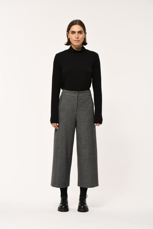 Sculpted Jersey Trouser in Grey