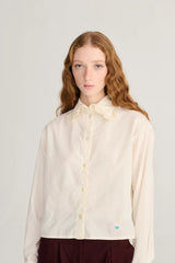 Lace Ending Poplin Shirt
