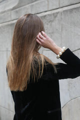 Round Pearly Scrunchie, Large