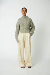 Loose Pants in Creme Brûlée