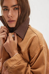 Denim Jacket in Meerkat Brown