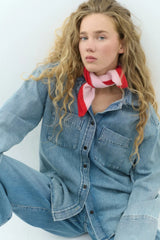 Cashmere Scarf in Pink/ Red